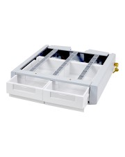 Ergotron SV Supplemental Storage Drawer Double Montagekomponente Auszugsmodul verriegelbar medizinisch Grau-Weiß am Wagen montierbar (97-991)