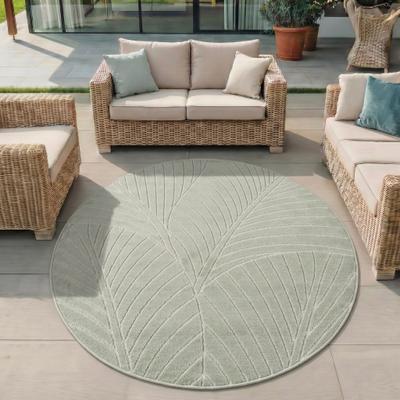 Outdoorteppich AYYILDIZ TEPPICHE "NOVA 1203 , auch als Läufer und Rund", grün, H:8mm Ø:160cm, Polypropylen (PP), Teppiche, Outdoorteppich, Material aus schmutzabweisendem Polypropylen, In-/Outdoor geeignet