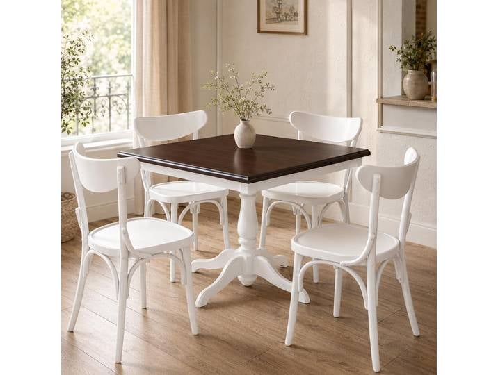 Esszimmer-Set Vintage Bistro 5-teilig Tisch & 4 Stühle
