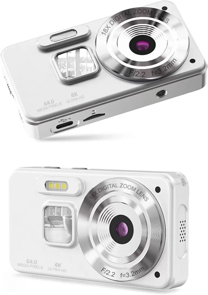 INF High Definition Digitalkamera CCD mit 2,8-Zoll-Bildschirm & 32GB TF-Karte Weiß