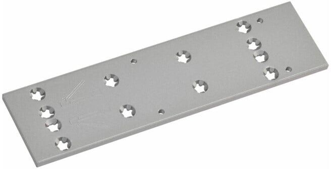 Dorma Plaque de montage pour TS 73V argent groupe de trous universel ; Dorma-Glas (37000101)