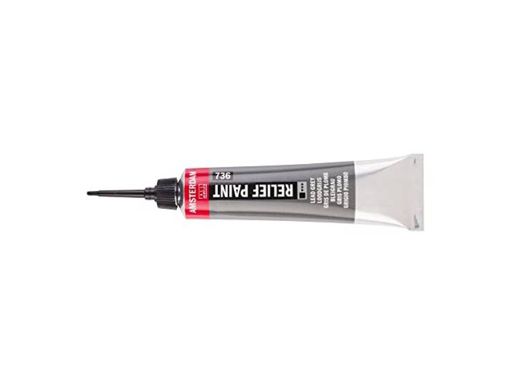 Amsterdam deco Relief Paint 736 loodgrijs 20 ml