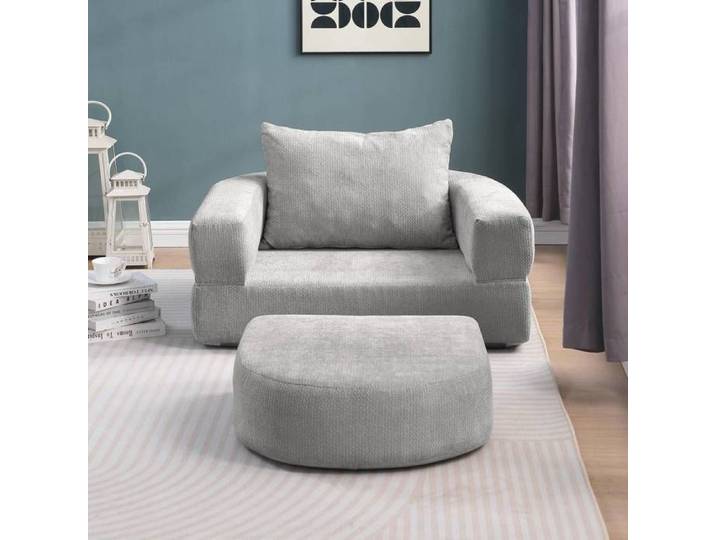 Canapé-lit futon pliable avec coussin matelas convertible – canapé salon chambre bureau invité