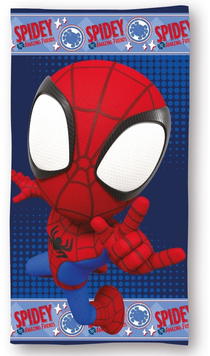 Spiderman Spidey Action strandlaken voor kinderen - 70 x 140 cm