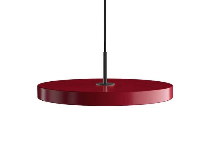Asteria Suspension Medium Ruby Red/Black Top - UMAGE - Salon / séjour - Métal