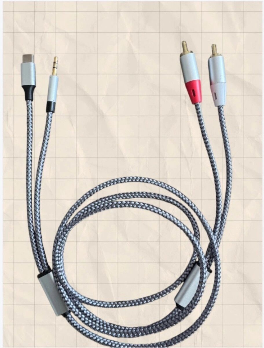INF 530cm geflochtenes Audiokabel 1-to-2 Splitter — Legierungsstecker, stabile Signalübertragung für Live, Studio und Heim-AV
