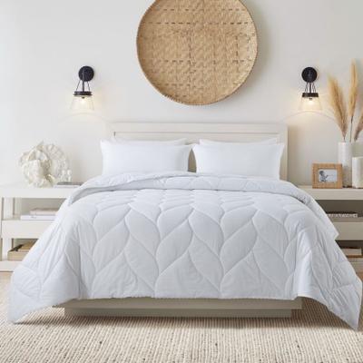 Antimicrobial Cotton Down Alternative Comforter Comforters by Waverly in White (Size TWIN)