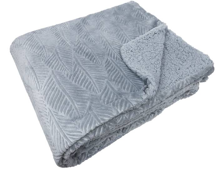 Decke NEYO 180x230cm grau unifarben