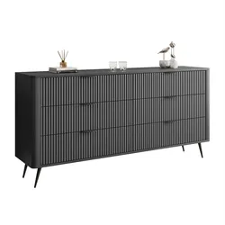 SIDEBOARDS SCARLETT 6S MIT SCHUBLADEN SCHWARZ