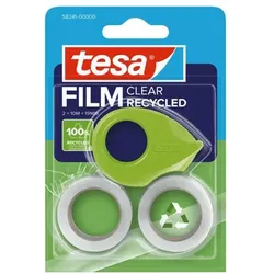 tesa 2er-Set Mini Kbebeband-Abroller »MINI DISPENSER RECYCLED« mit Clear Recycled Kle, 1.9 cm