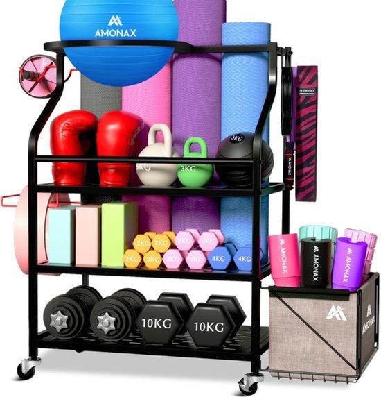Auffangvorrichtung für Fitnessgeräte, verschiedene Ausführungen - maximale Belastung: 130 kg - Metall - für Hanteln und Kettlebells
