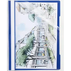 Schnellhefter DIN A4 PVC-Hartfolie dunkelblau