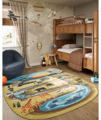 Momeni Playground Safari Kid Rug