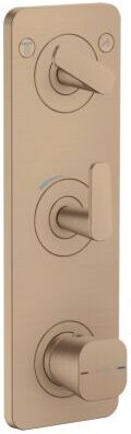 Hansgrohe Thermostat Modul 380/120 UP FS 49700310 Unterputz, 2 Verbraucher, Brushed Red Gold