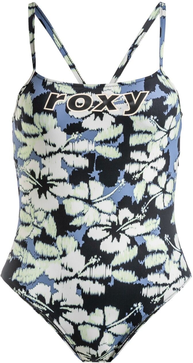 Badeanzug ROXY "Roxy Active Basic", Damen, Gr. L, blau, Obermaterial: 75% Nylon, 25% Elasthan., Badeanzüge Badeanzug blau L