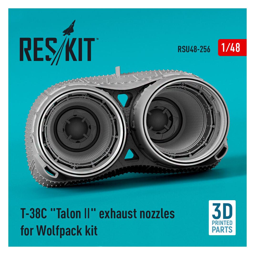 ResKit T-38C Talon ll exhaust nozzles for Wolfpack kit (3D Printed) (RSU48-0256)