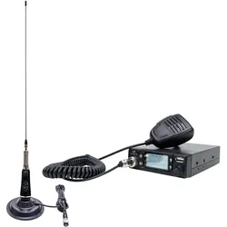 PNI CB Escort HP 9700 USB-Funkpaket und LED 2000 CB-Antenne mit Magnetfuss, 12V/24V-Stromversorgu, Walkie Talkie, Mehrfarbig