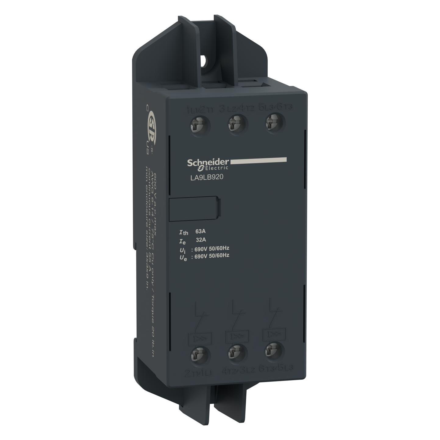 Schneider Electric Strombegrenzer, 3p, 63A, für LA9LB920 (LA9LB920)