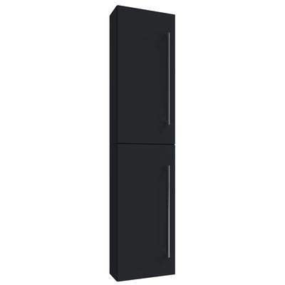 Hochschrank VCM "Holz Badmöbel Bad Hochschrank Badschrank Badinos 2", schwarz, B:33cm T:22cm, Obermaterial: 100% Holz Wood., Schränke, Hochschrank