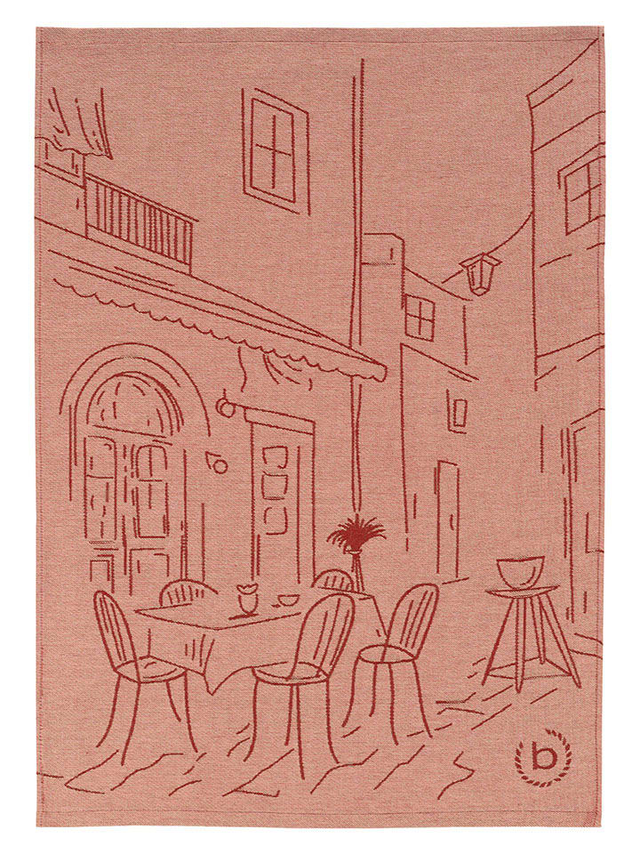 Bugatti Geschirrtuch ''Cipolla'' in Orange - (L)70 x (B)50 cm - onesize