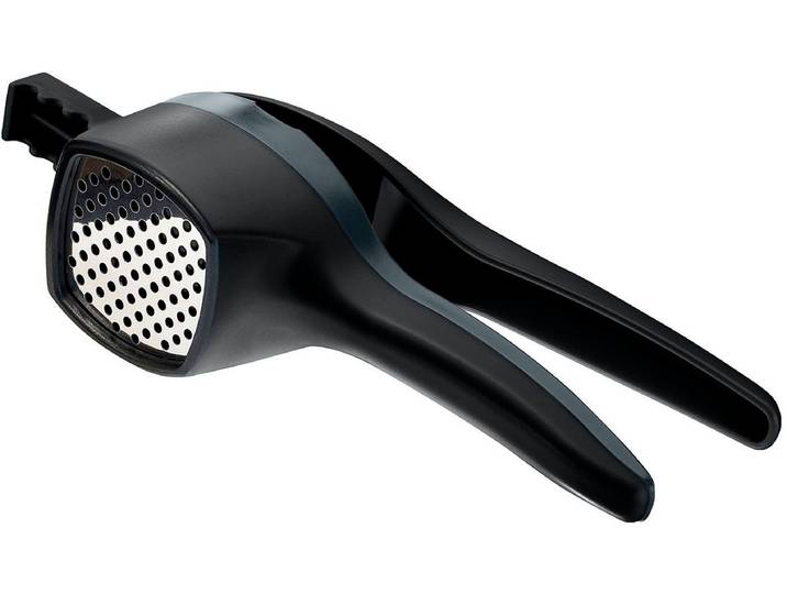 Kartoffelpresse GEFU PRESCO , schwarz, B:9,9cm L:11,5cm T:33,5cm, Edelstahl, Kunststoff, Küchenpressen, Kartoffelpresse, zum Pressen von Kartoffeln, Obst, für Spaghetti-Eis oder Spätzle