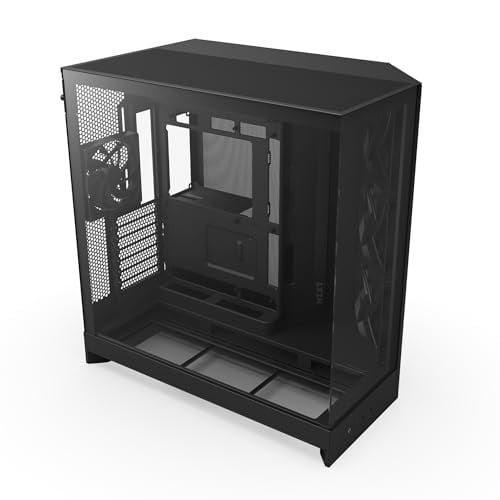 NZXT H9 Flow ATX PC-behuizing met dubbele kamer - Zwart