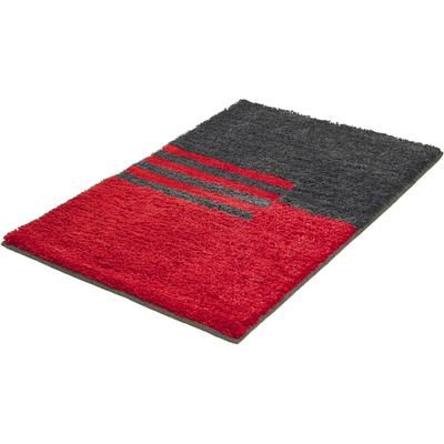 Badematte KLEINE WOLKE "»Dynamic«, Badvorleger, Badezimmer Teppich", rubin, H:20mm, Polyester, Badematten, Badematte, Badteppich, modernes geometrisches Design