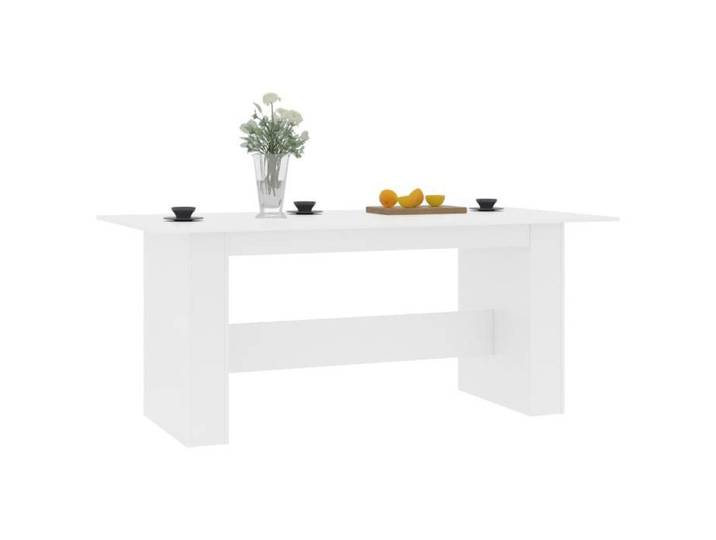 1pc Blanc Table à dîner/salon - SWEETY Table à manger - design industriel - Blanc 180x90x76cm Bois d'ingénierie CL46504737868