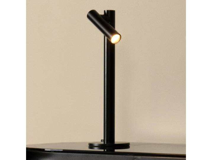 Lucide LED Tischlampe Antrim, dimmbar, schwarz, für Wohn- / Esszimmer, Aluminium, Modern, LED Tischlampe
