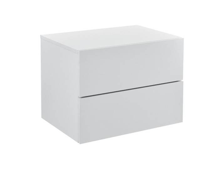 [en.casa] Wandregal Ampfing, Weiß, 2 Schubladen, Rechteckig, 40x30x29 cm, Wohnzimmer, Regale, Wandregale