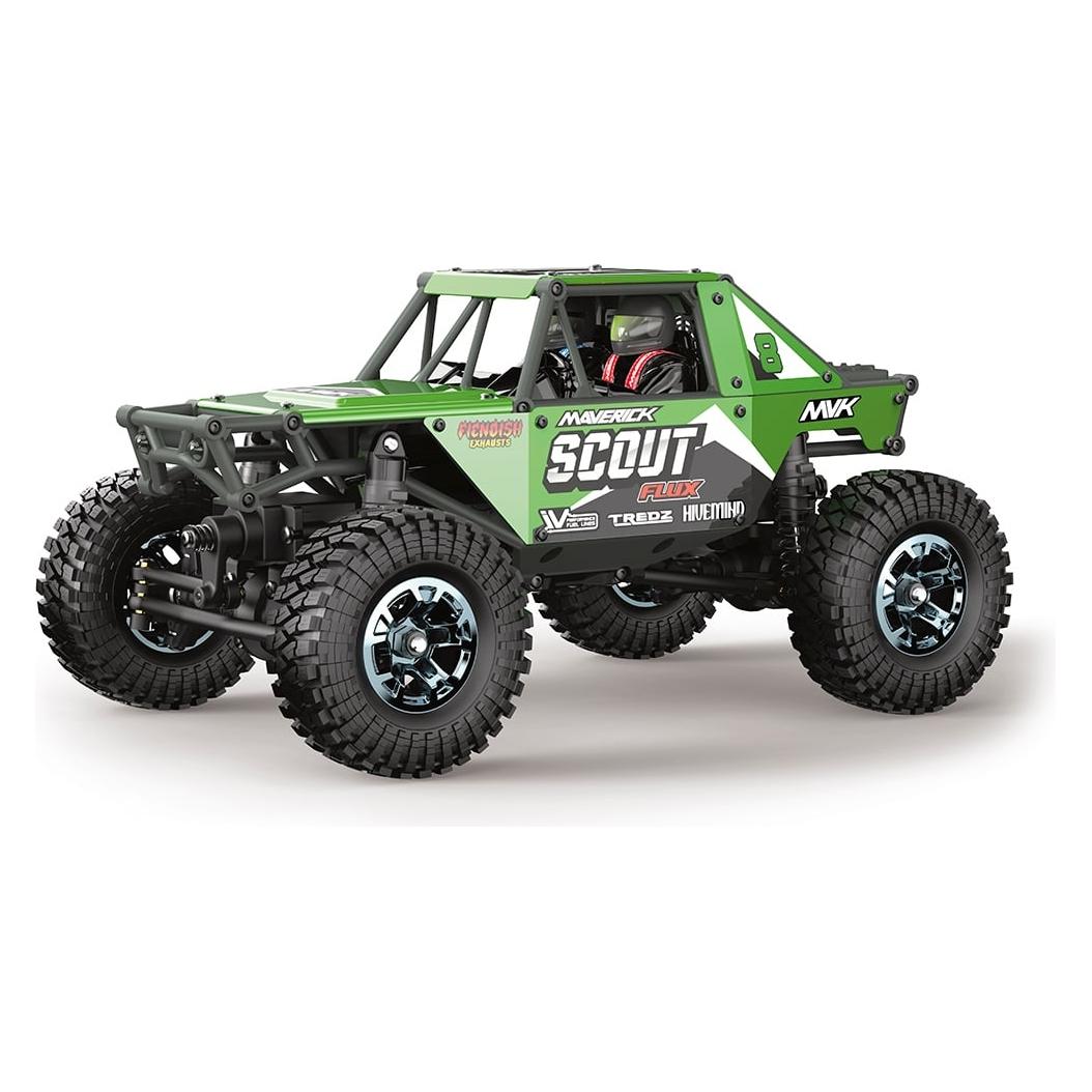 Wittmax Scout-24 Flux 1/24th Rock Crawler - Green (RTR Ready-to-Run) (MV151305)