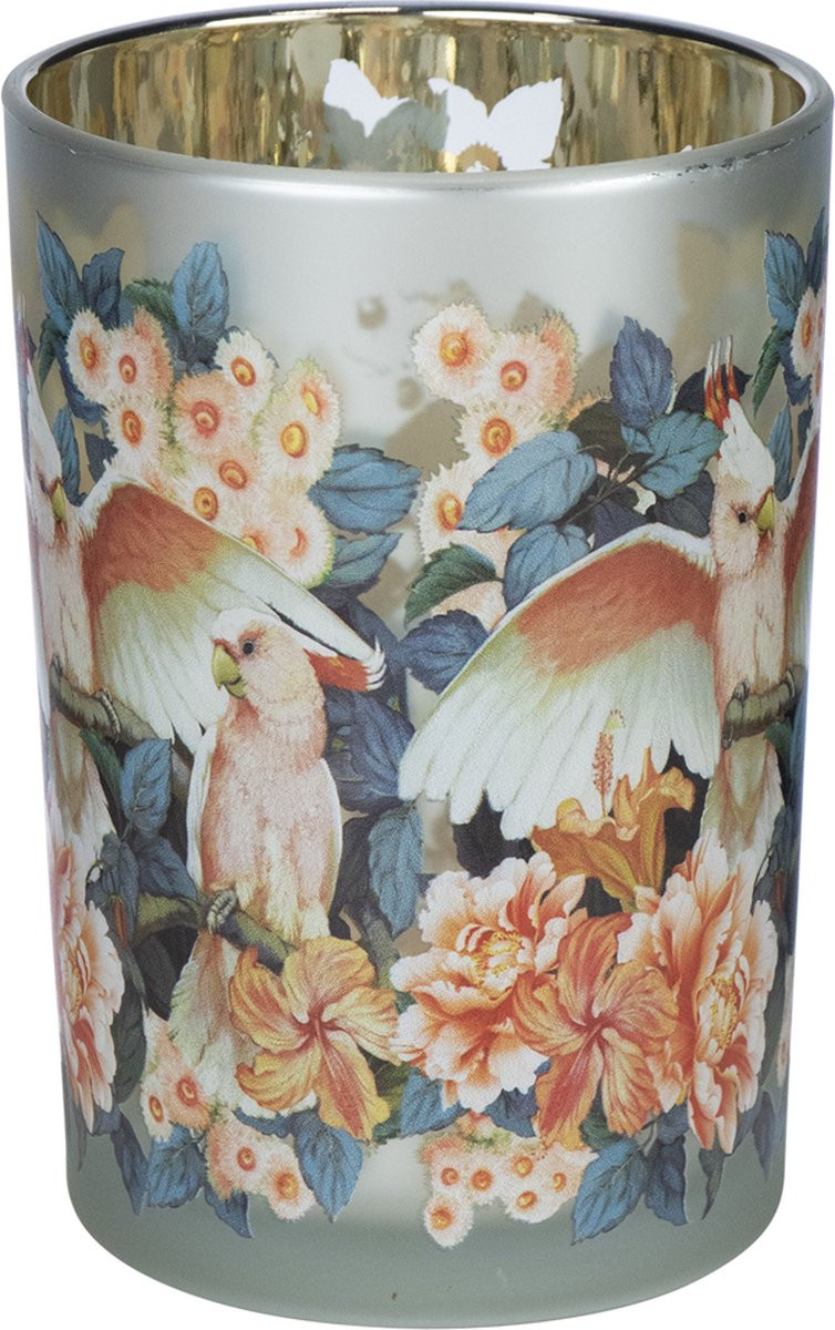 Windlicht Fleury Kaketoe Large 18 cm voor Tealights