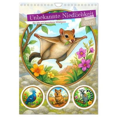 Unbekannte Niedlichkeit (Wandkalender 2027 DIN A4 hoch), CALVENDO Monatskalender