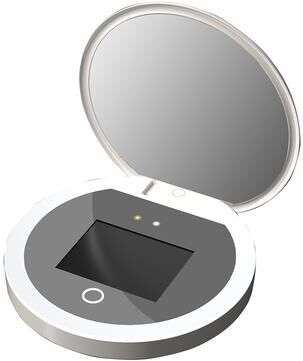 Friendly Fresh Finds UV Smart Sunscreen Mirror Portable LED Makeup Mirror With UV Detection tj001
