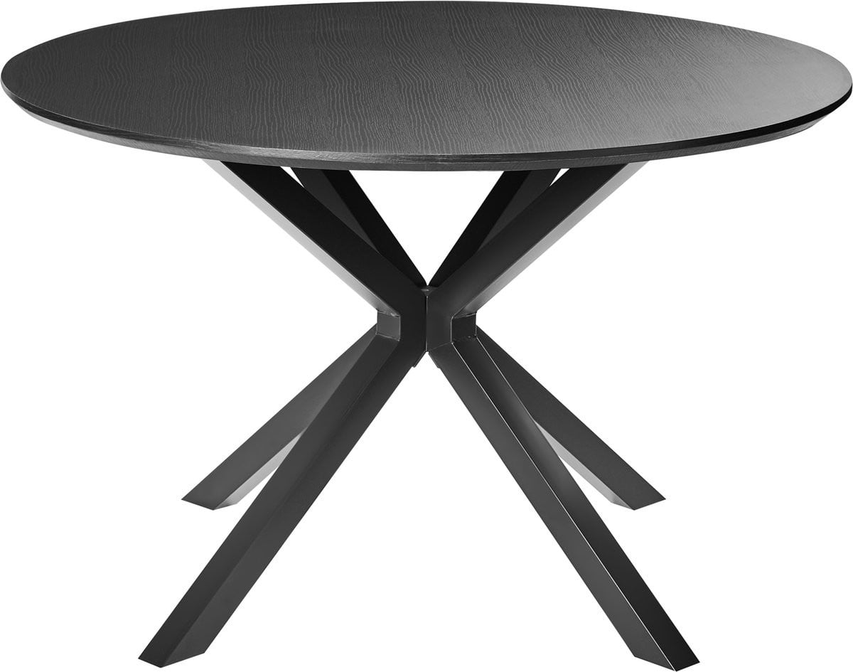 Beliani Fitzroy Eettafel - Zwart - Rond - ø 120 cm
