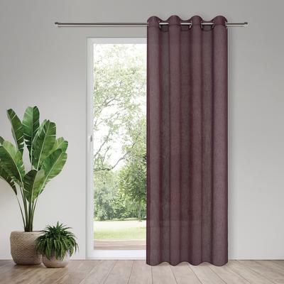 Gardine "Eleonora", lila (rot), B:140cm H:245cm, Polyester, HOME LIVING BY GERSTER, Gardinen, Gardine, SB-Ösenschal "Eleonora"
