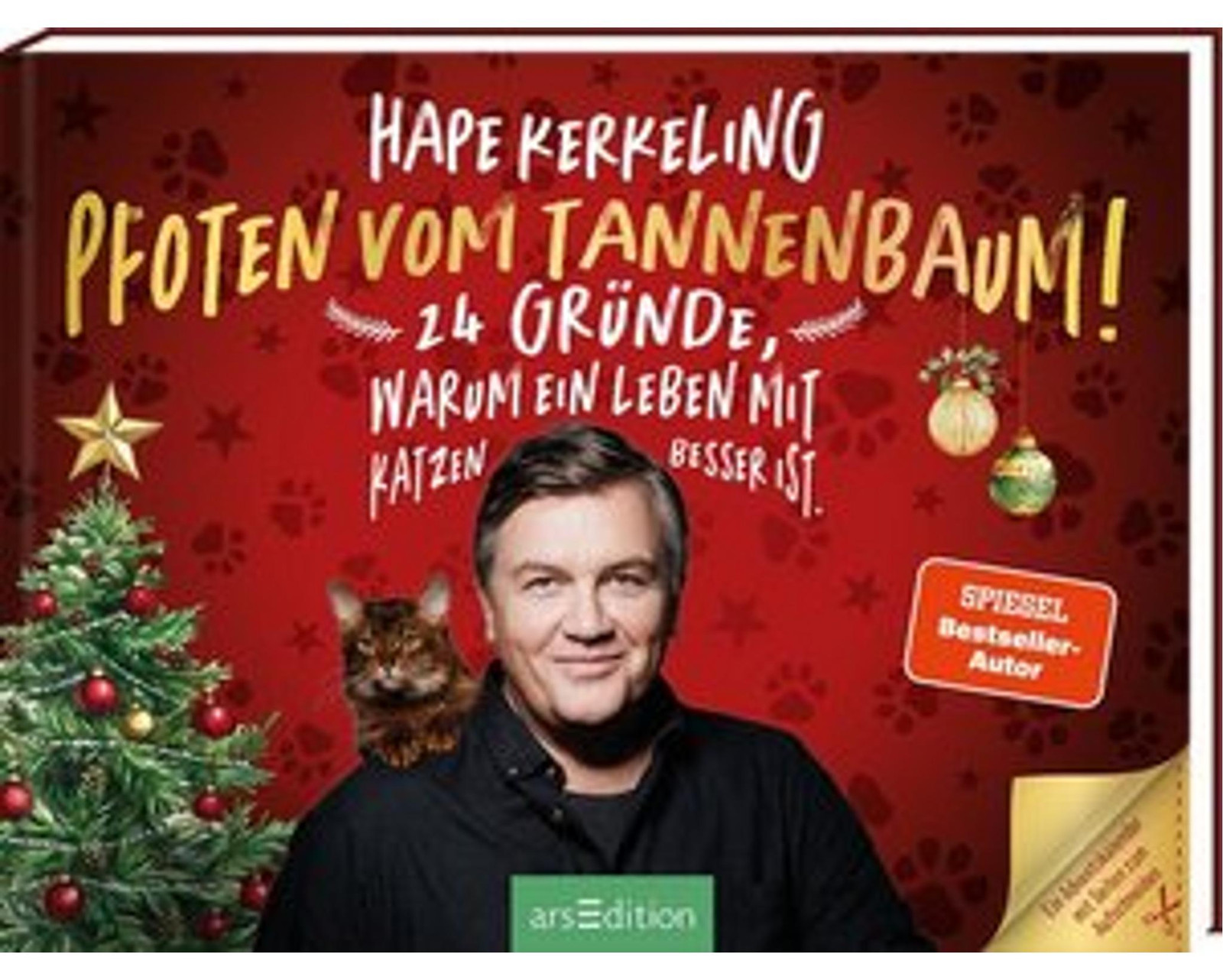 Ars Edition Hape Kerstkalender met Katten om uit te knippen