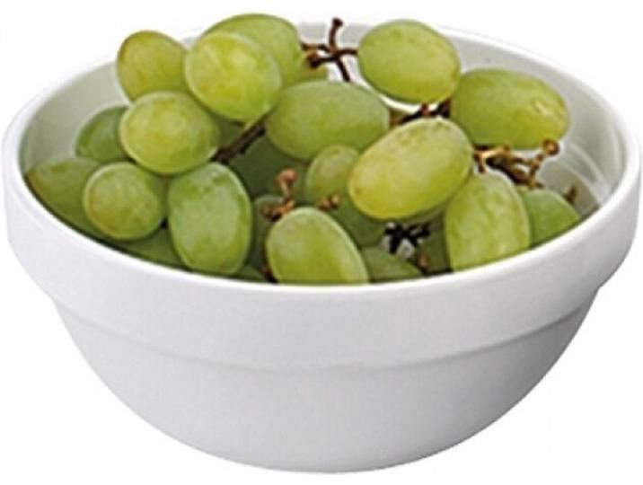 Melamine kom - \ casual\ - Wit - ø10 cm