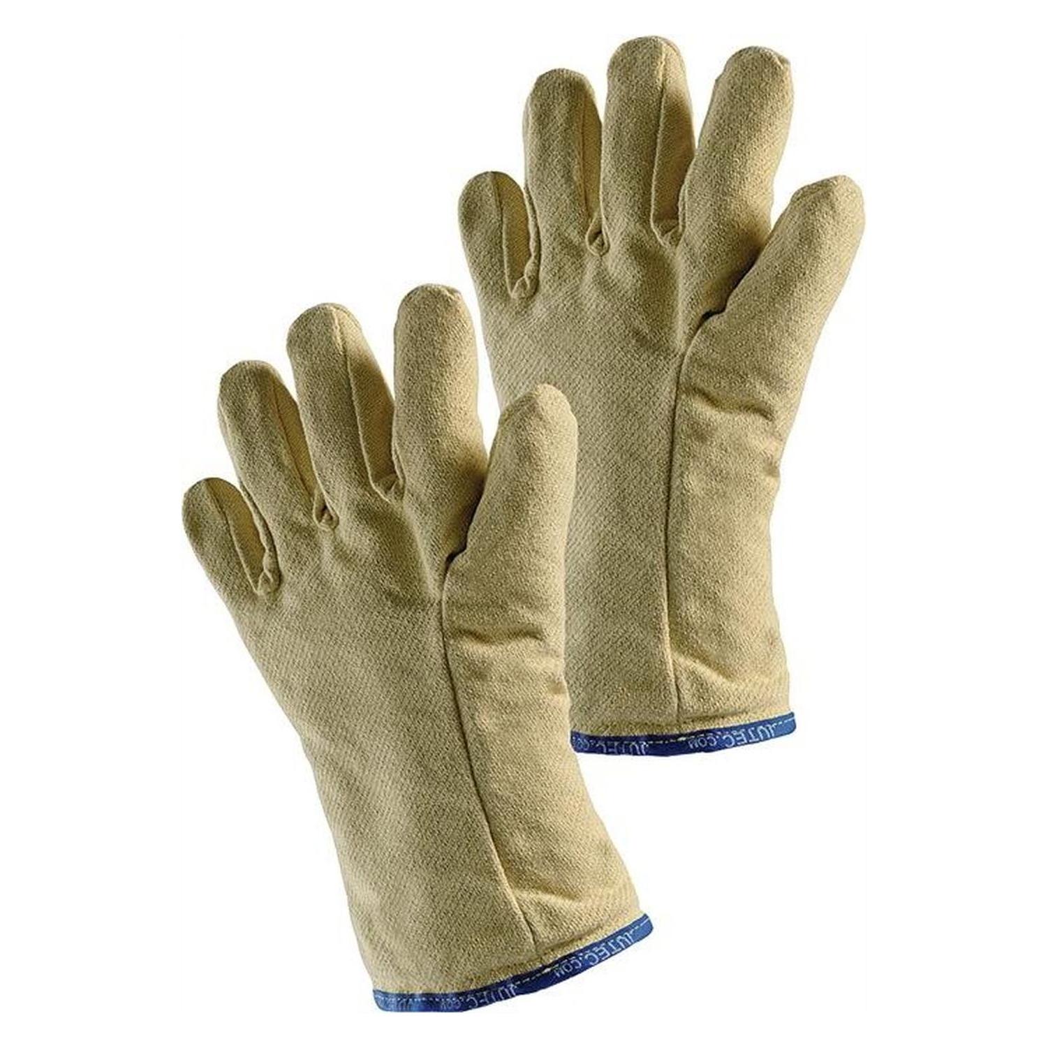Jutec Hitzeschutzhandschuhe 5-Finger m.Isolation Universalgrösse natur Aramidgewebe (10) (H115B130)