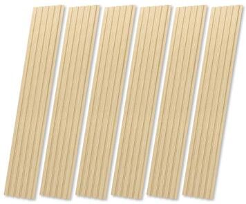 "Art3d 6-Panel 94.49"" L x 7.44"" W MDF Wall Panel for Interior Wall Decor, TV Background, Living Room - 94.49""x7.44"""