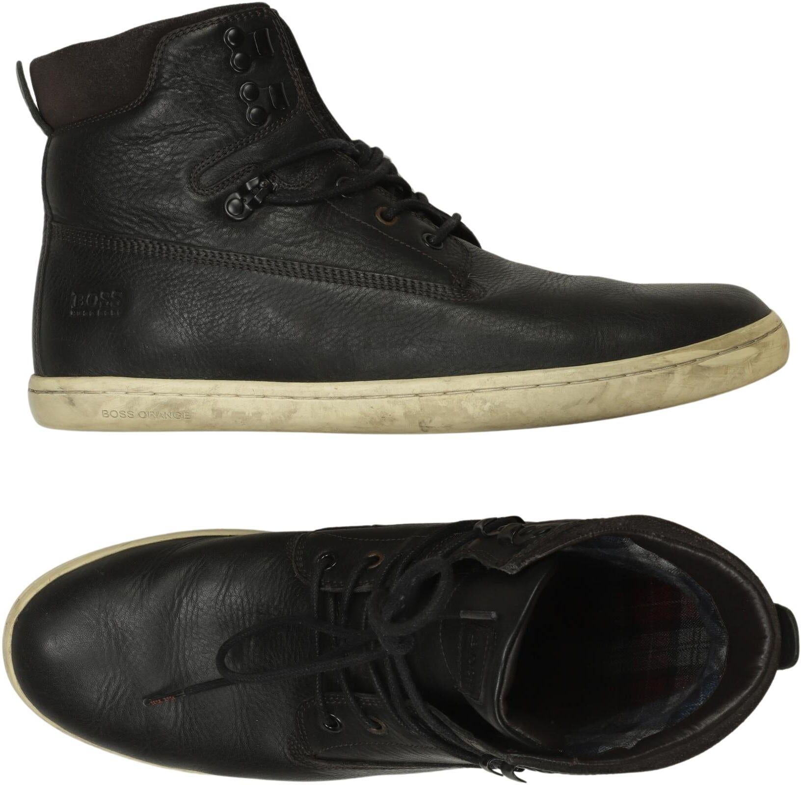 Boss Orange Herren Stiefel, Schwarz, Gr. EU 45, Leder - Second Hand