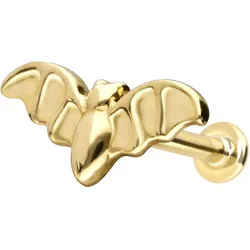 14 Karat Gold Labret mit Innengewinde FLEDERMAUS