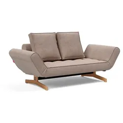INNOVATION LIVING Schlafsofa Ghia Eiche Cord Beige