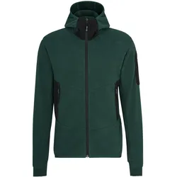 Sweatjacke "HEMP" - L - waldgrün