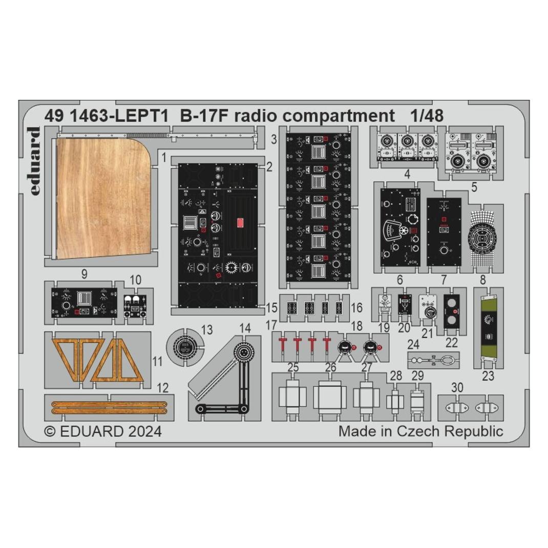 Eduard B-17F radio compartment 1/48 (491463)