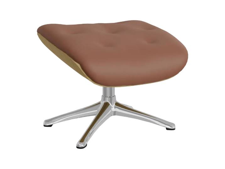 Hocker Fashion Volden, Flexlux, nature chestnut brown, Leder