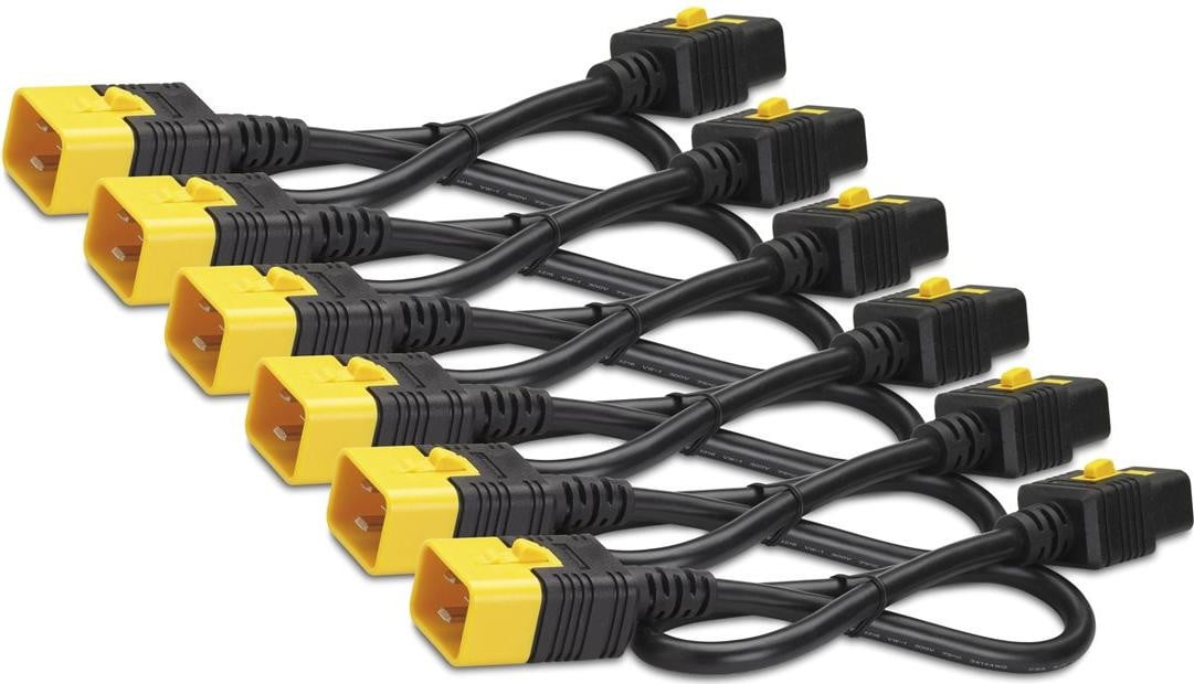 APC Stroomkabelset IEC 60320 C19 naar IEC 60320 C20 - 16 A - 61 cm - Rood (6 stuks)