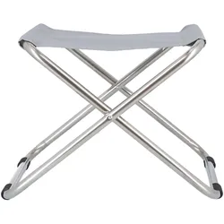 Hocker Chico von Fiam aus Aluminium, modern, grau, wetterfest für Outdoor-Einsatz