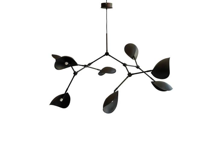 Lustre Stingray noir 70 cm à 8 lampes - 101 Copenhagen - Salon / séjour - Design - Aluminium - Multi-ampoules
