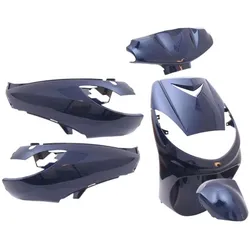 Shots, Motorrad Zubehör, Edge Kappenset Peugeot Vivacity 6-Delig blauw metallic